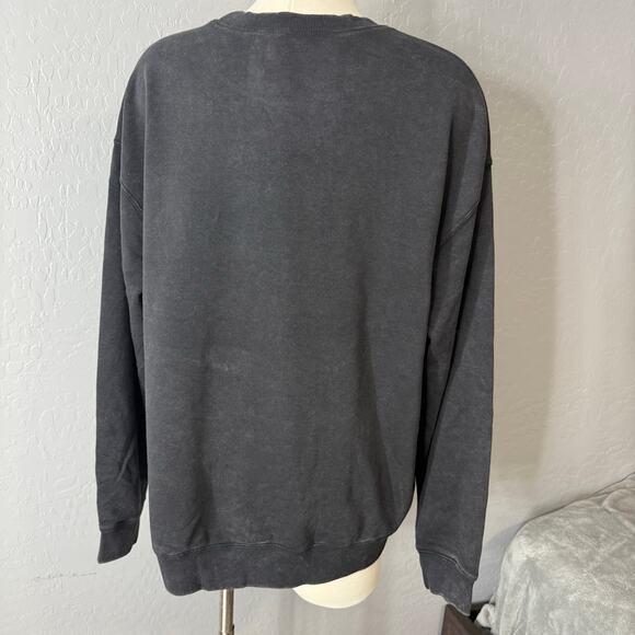 Disney Pixar Coco Embroidered Icons Sugar Skull Crewneck, Black, XL - Picture 2 of 3